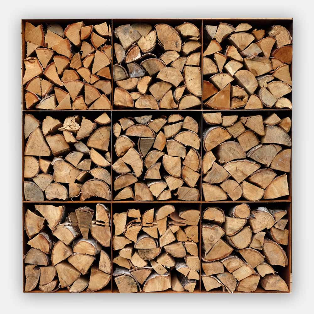 Woodstock Corten Steel Squares Log Store