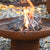 Corten Steel Raised Firepit Bowl