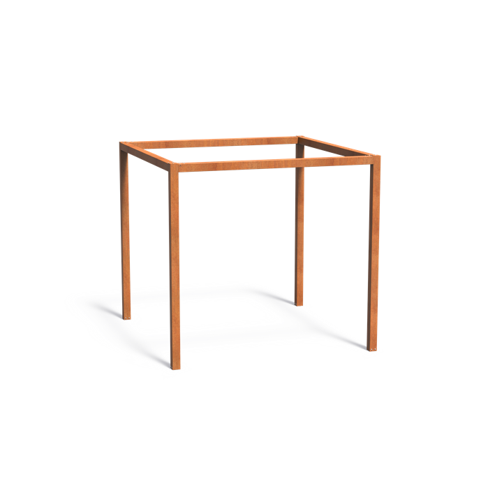 Corten Steel Garden Pergola Clean Cut Out