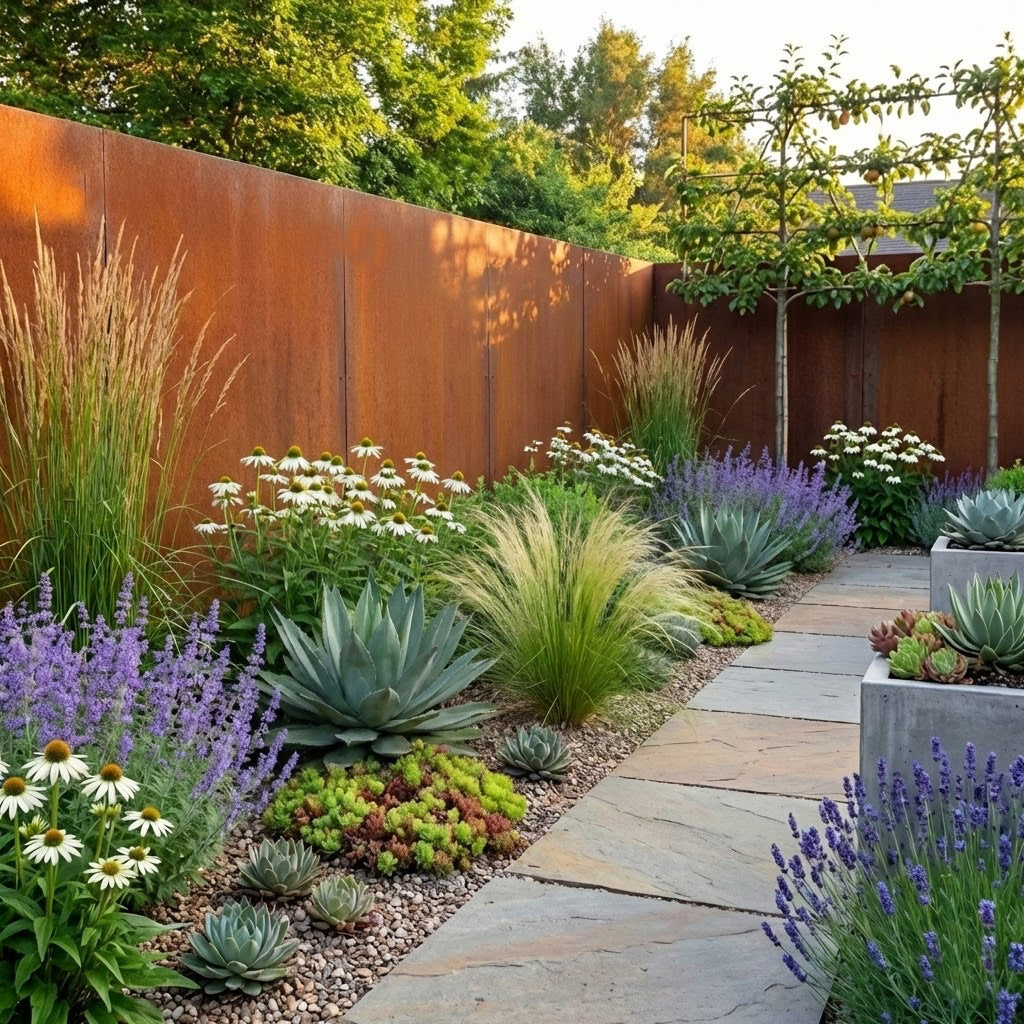 Corten Steel Garden Panel Screen