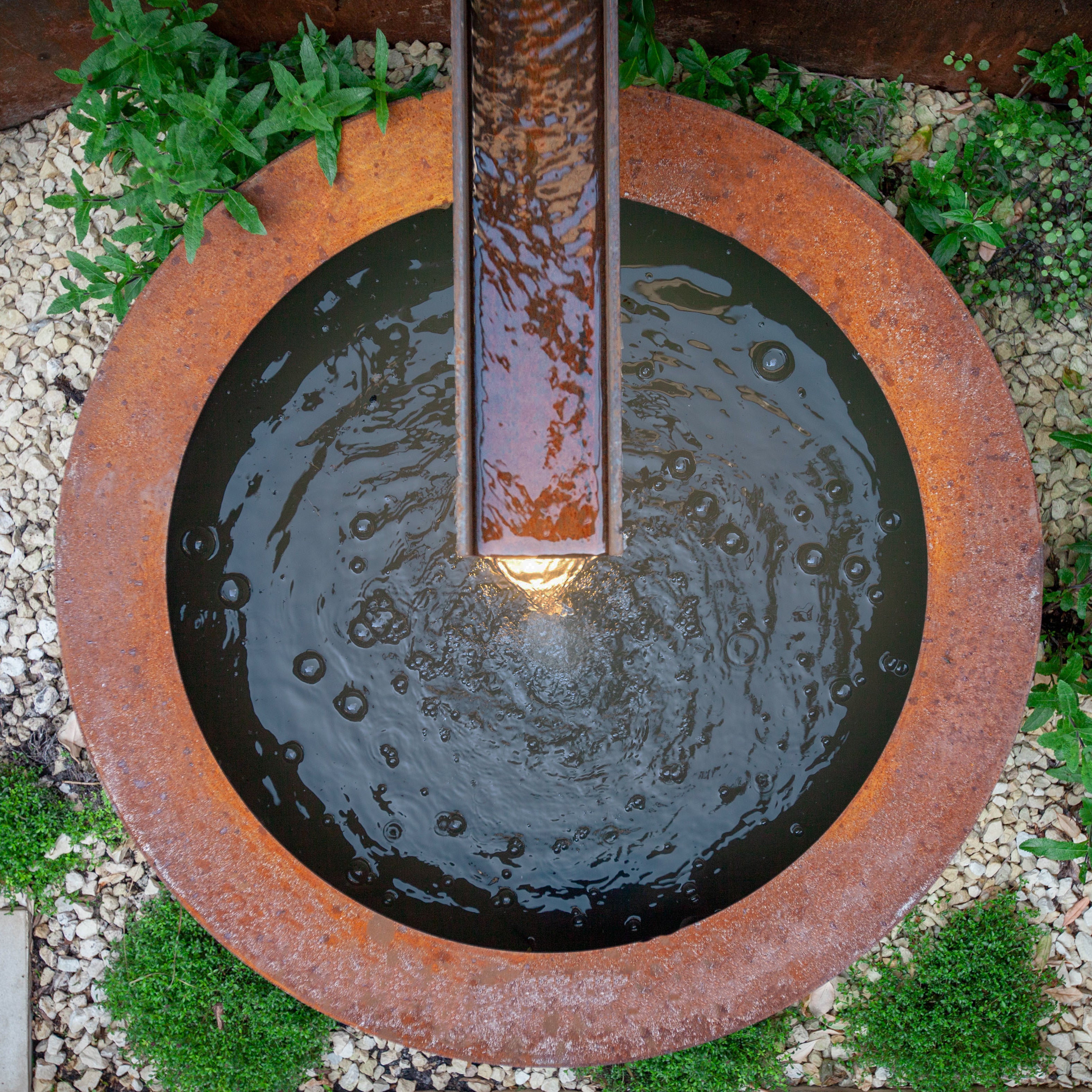 Corten Steel Circular Pond Corten Steel Circular Pond