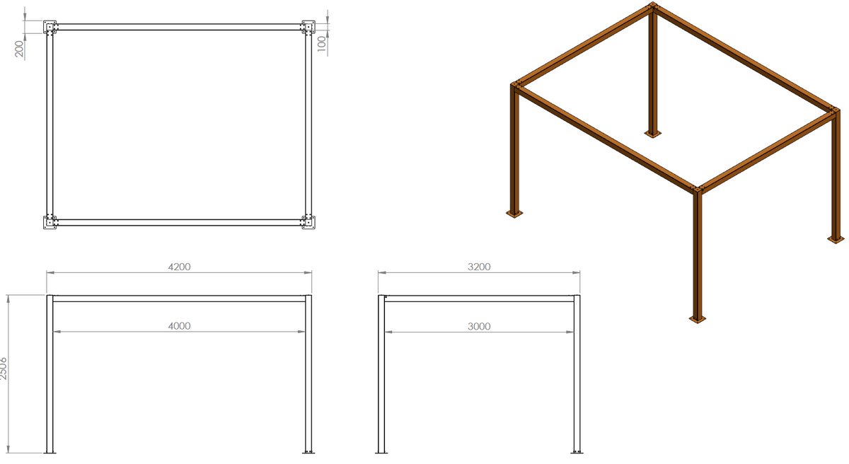 CORTEN_STEEL_GARDEN_PERGOLA_PARKER_AND_COOP_ADEZZ 4200 3200