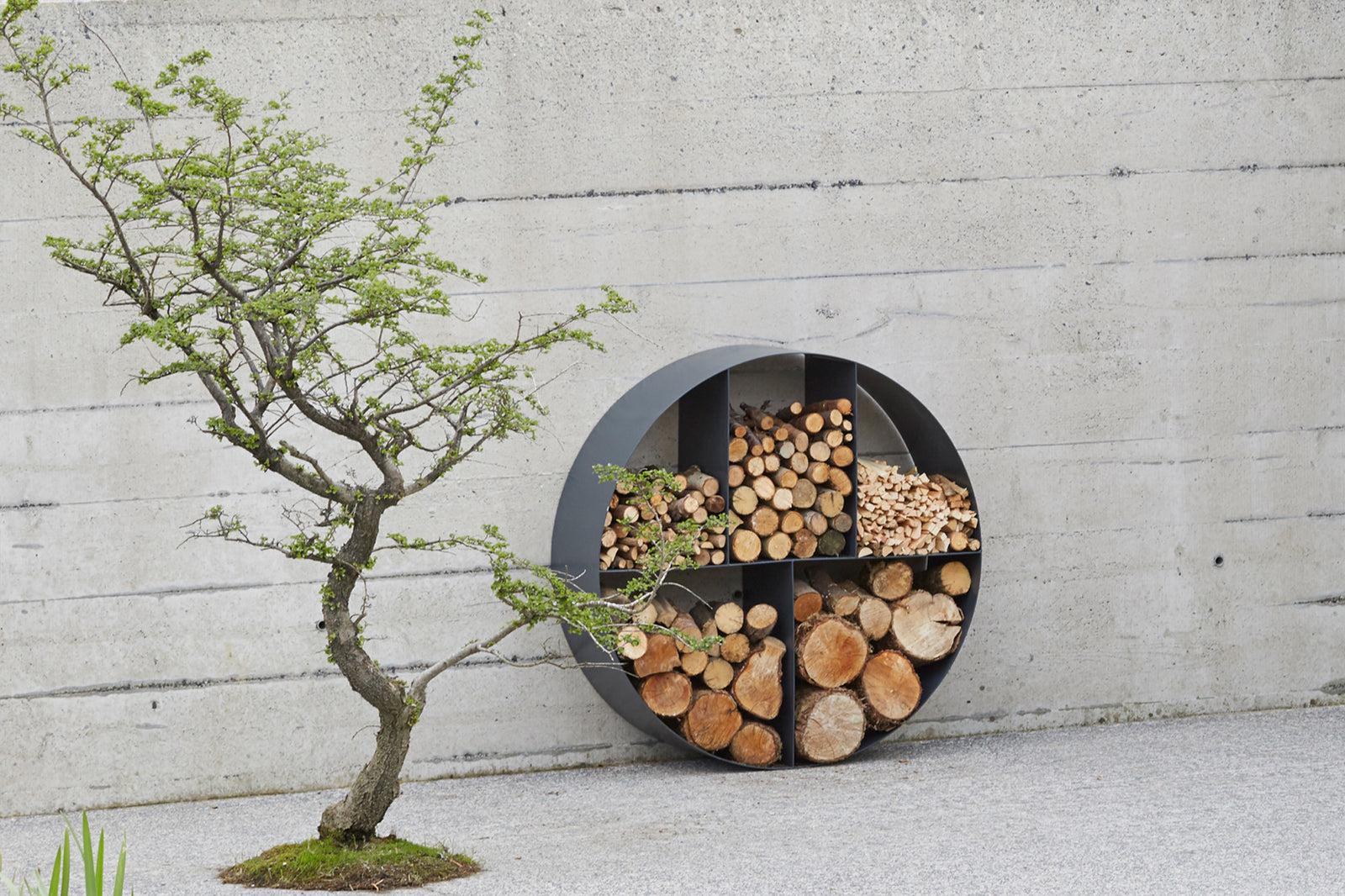 Woodstock Corten Steel Circular Log Store