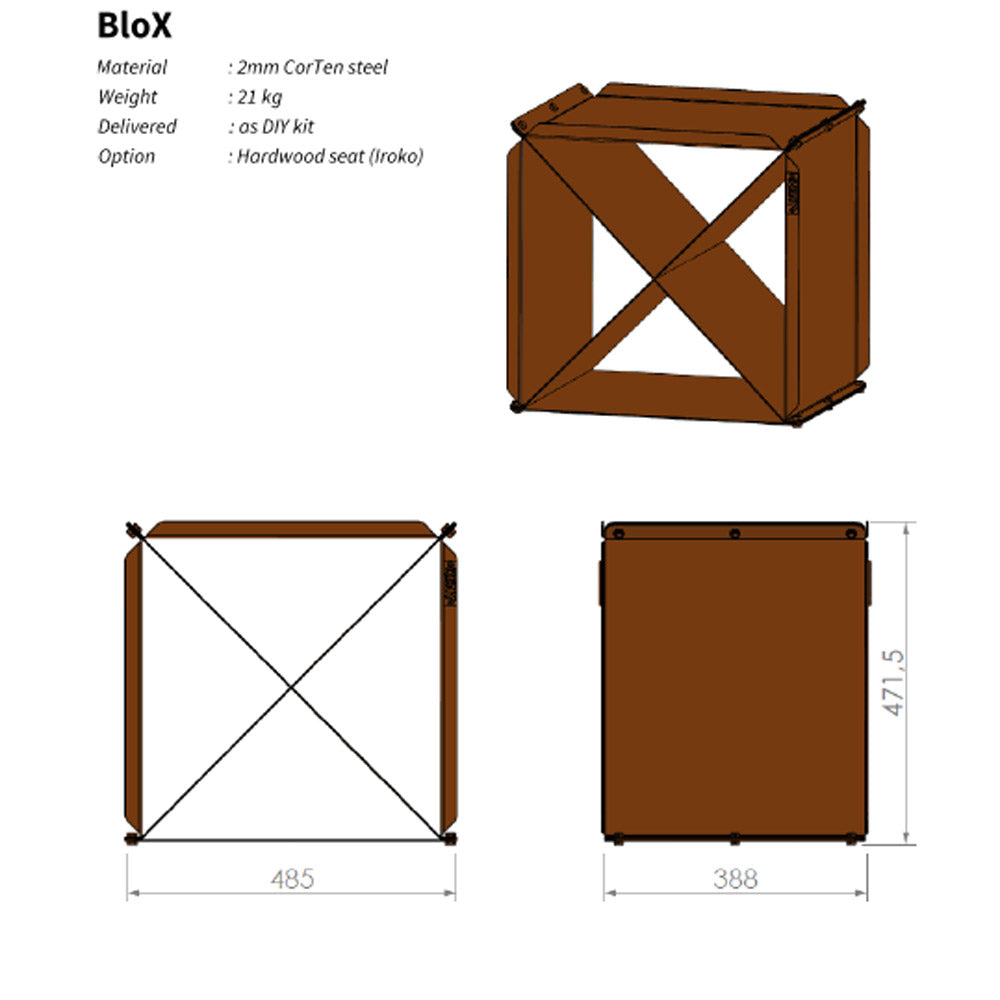    BloX-RB73-Parker-and-Coop-Corten-Steel-Rusted-outdoor-stove-log-burner-fire-seat