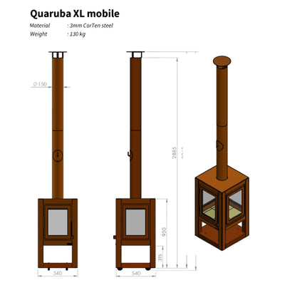 Quaruba-XL-mobile-RB73-Parker-and-Coop-Corten-Steel-Rusted-outdoor-stove-log-burner-fire
