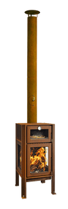 RB73-Quercus-Parker-and-Coop-Corten-Steel-Rusted-outdoor-stove-log-burner-fire-pizza-oven