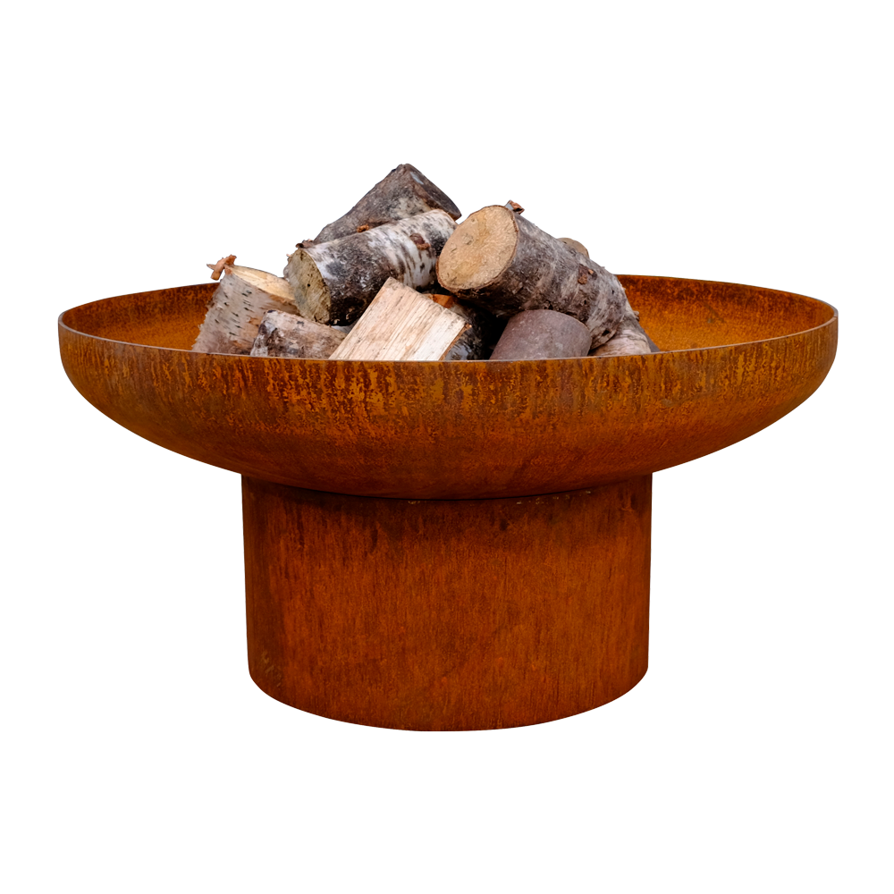 parker-and-coop-corten-steel-raised-fire-bowl-firepit-rust