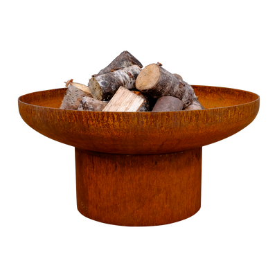 parker-and-coop-corten-steel-raised-fire-bowl-firepit-rust