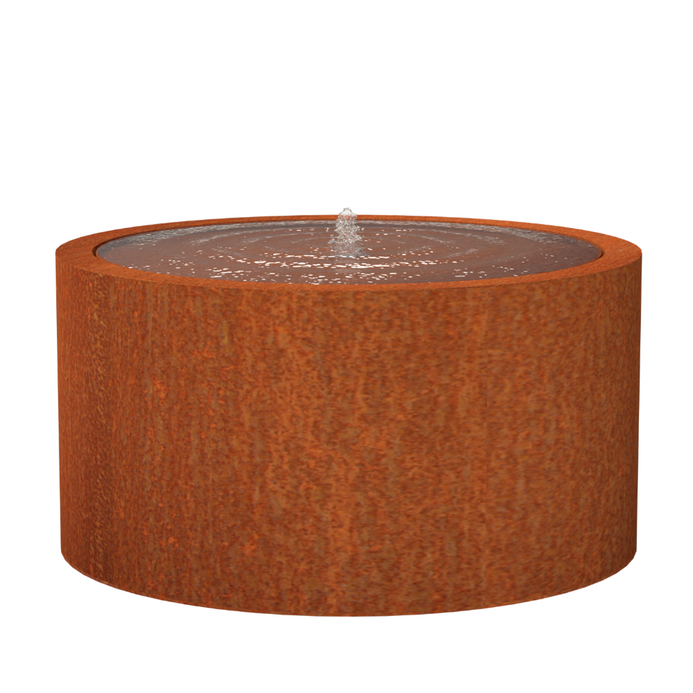 Round Water Table in Corten Steel Parker & Coop Parker & Coop Ltd