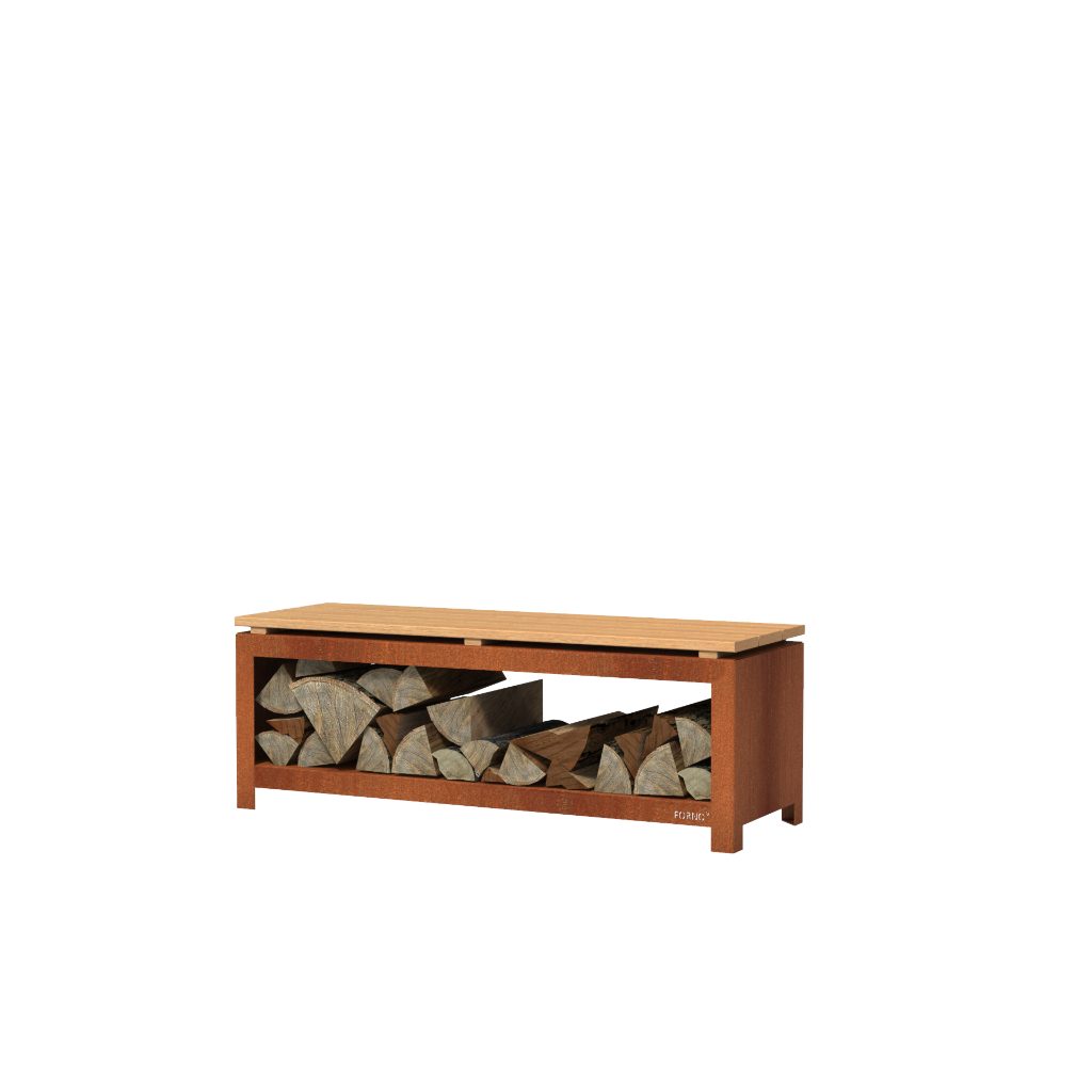 parker-and-coop-log-bench-seat-fire-wood-store-corten-steel-BHS2.2H.