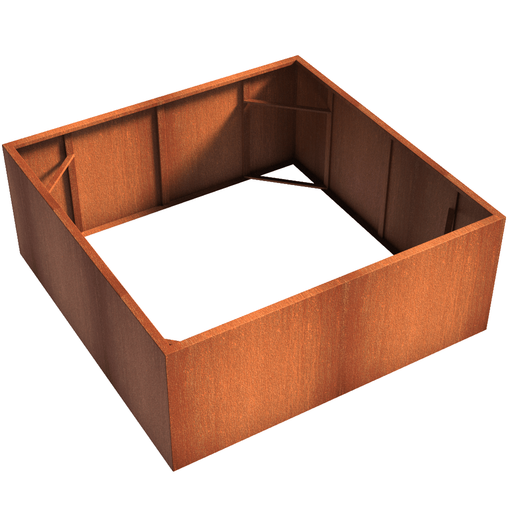 parker-and-coop-square-planter-bottomless-corten-steel-CAW1.1