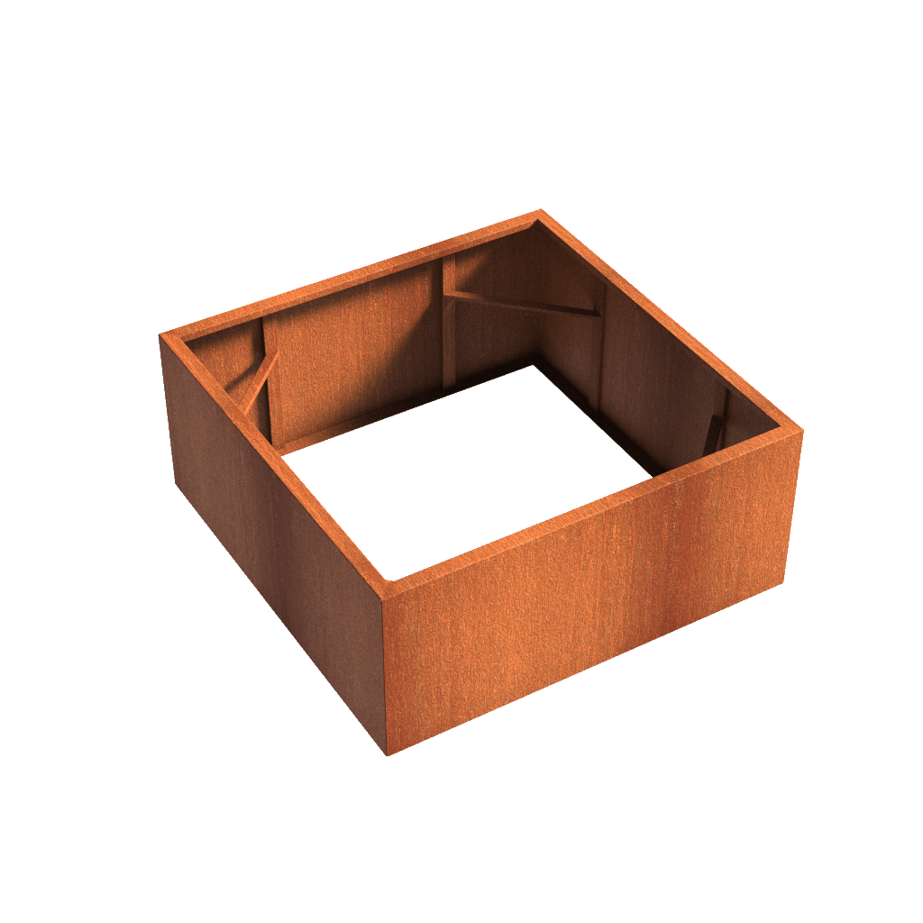    parker-and-coop-square-planter-bottomless-corten-steel-CAW3.2