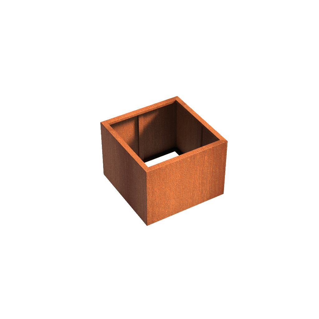    parker-and-coop-square-planter-bottomless-corten-steel-CAW6.2